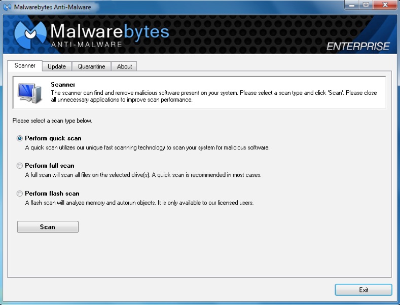 Агент Malwarebytes Anti-Malware