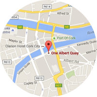 Map location of Cork, Ireland office